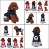 Other Pet Supplies Home Garden Dog Clothes Sports Wear Brand Animals Black Skl Jumpsuits For Yorkshire Puppies New Drop Delivery 2021 Eax1