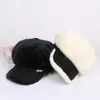 قبعة الزائرين للمرأة 2022 الشتاء دافئة مثمن القبعات الإناث البريطاني الرجعية