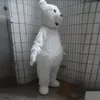 2022 Halloween Orso polare Mascotte Costume di alta qualità Cartone animato Orso bianco tema personaggio Carnevale Formato adulto Fursuit Abito da festa di compleanno di Natale