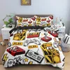 Bedding Sets Gamer 3D Digital Printing Set Game Tampe Casagem de Tampa de Tampa de 2/3pcs Roupa de cama para meninos EUA UE UK SizeBedding