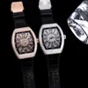 Diamond Tonneau Watches Automatic Mechanical Watch Sapphire Crystal Japanese Movement Waterproof Luxury Mens Wristwatch