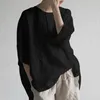 Easehut Cotton Linen 티셔츠 여성 단수 O- 넥 반 소매 캐주얼 티 탑 4xl 5xl 플러스 크기 캐주얼 여성 티셔츠 220525
