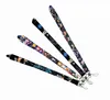 Mobiltelefonband charms japanska anime manga svärd konst online lanyard för nycklar id kredit bank kort täcker märke innehavare nyckelchain blackpack tillbehör 100 st