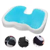 Kudde/prydnadskudde Gel Memory Foam Sittdyna U-typ Kyleffekt Ortopedisk Coccyx Ischias Svansbensavlastning för kontorshem