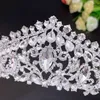 Headpieces Fashion Bride Crystal Crown European Queen Banketthuvud smycken handgjorda damer bröllop hårtillbehör