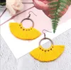 Fashion Bohemian Earrings Long Tassel Fringe Dangle Hook Earring Eardrop Ethnic Jewelry Gift for Women Girls