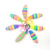 2022 Nuovo DHL Fidget Toys Caterpillar Cute Bubble Decompressione Portachiavi Ciondolo Giocattolo Elastico Push Bubble Anti-Bambino Stress Educazione Sorpresa Spot all'ingrosso