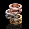 Mode paar Trouwringen voor Mannen en Vrouwen Merk klassieke holle Designer Diamond Ring Hoge kwaliteit 316L roestvrij stalen Ring sieraden geschenk