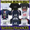 MBAPPE HAKIMI voetbal jersey SERGIO RAMOS PSGS Maillots de voetbal MARQUINHOS VERRATTI mannen kit shirt uniformen enfants voet derde 3r