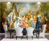 3D壁紙カスタム写真壁画ヨーロッパスタイルの宮殿貴族集会シーン絵画リビングルーム家の装飾3D壁の壁紙ロールの壁のための壁紙