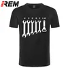 REM SCREW WRICH OUTER MEKANIC T-SHIRTS MEN Bil Fix Engineer Cotton Tee Kort ärm Roliga T-skjortor Topp Tee Men's Clothes 220323