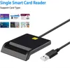 Portable USB 2.0 Smart Card Reader DNIE ATM CAC IC ID Bank SIM Card Connector for Windows Linux Platform Cards Readers