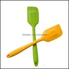 28 cm Sile Batter Scrapers Non-Stick Rubber Cakes Spata Tools for Cooking Baking Heat Resistant Spatas Mousse Cream Scraper BC Drop Delivery