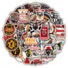 50pcs Firefighter stickers Firemen Fire Hero graffiti Stickers for DIY Luggage Laptop Skateboard Motorcycle Bicycle