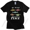 T-shirts pour hommes magnifiques hommes drôles de pêche citation t-shirt tissu doux coton brun arc-en-ciel truite triade t-shout loisir beaucoup de poisson peu de temps tshir
