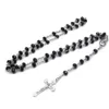 Crystal Rosary Cross Necklace Prayer Beads Catholic Saints Prayer Supplies Gifts