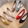 Mulheres vestidos sapatos 2022 vrouwen malha macia estirada balé punntschoen slip pães casuais moda zomer ademend mesh lady schoenen mocassins 220607