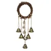 Objets décoratifs Figurines 1pcs Cloches suspendues à la main Protection Cintres de porte Carillons éoliens Guirlande Wiccan Magic For Home DoorDecorative D