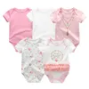 5 PCS/Lot bébé garçons vêtements licorne filles vêtements body bébé filles vêtements 0-12 M né 100% coton Roupas de bebe 220426