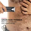 Tvättbar elektrisk ljumsk kroppstrimmer för män kvinnor boll rakapparat kropp groomer skägg grooming laddningsbar pubic t220718 T2207256769291