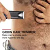 Washable Electric Groin & Body Trimmer for Men & Women Ball Shaver & Body Groomer Beard Grooming Rechargeable Pubic Hair TrimmerT220718 T220725