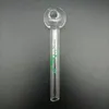 DHL 유리 오일 버너 파이프 볼 OD 25mm Clear Water Tube 다채로운 돌고래 패턴 손잡이 손톱 번링 파이프 담배 드라이 허브