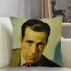 Federa per cuscino Musife Humphrey Bogart Federa per cuscino Quadrata personalizzata Cerniera 45x45cm Federa per cuscinoCuscino