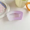 Korea Słodki Plastikowy Purpurowy Gradientowy Hollow Geometryczny Klips Do Włosów Zaciski Akcesoria Prezenty Nowy Projekt Prostokąt Barrette Dla Kobiet