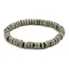 Bracelet élastique en bois à brins de perles simples pour hommes et femmes, cercle unique, cadeaux promotionnels