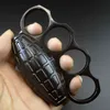 Grenade Clasp Fist Shape Muskmelon Legal Four Tiger Finger Boxing with Car Equipment Hand Brace Ring Defense H2dg