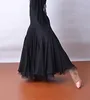 Stage Wear Black Flamenco Ballroom Dance Dress Skirts Latin Salsa Tango Waltz Falda