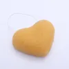 Conjac Cleansing Cleansing Buffe Heart в форме лица Чистая губка Konjac Отшелушивающие грязные ванны Губки с помощью инструментов макияжа по уходу за лицо