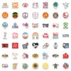 Pack of 100Pcs Wholesale Peace of The World Stickers No-Duplicate For Luggage Skateboard Notebook Helmet Water Bottle Phone Car decals