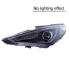 سيارة عالية/ منخفضة من رأس الحزمة لضوء رأس Hyundai Sonata 8 مجموعة المصابيح الأمامية LED 2011-2016 DRL TEURN INGLE LENSOR LENSOR