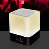 Wireless Bluetooth Portable Speakers LED Colorful Light Alarm Clock Audio For Apple Mobile Phone Multi-Function Loudspeaker Rechargeable U Disk Mp3 Music Player