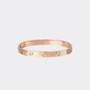 Love Screw Armband Designer Armband Luxury Jewelry Women Bangle Classic 5.0 Titanium Steel Eloy Gold-Plated Craft Colors Gold/Silver/Rose Fade Never Allergic
