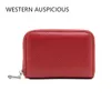 محفظة Women Women Business Card Walled Wallet Wreth RFID Female Credit Red Blue Purple New 220627