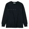 Kuegou 2022スプリング100％コットンプリントブラックTシャツメンスリムTシャツブランド長袖Tシャツ男性ウェアプラスサイズティートップ60010 T220808