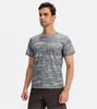 LL-01214 men's sports loose T-shirt outdoor training gym running camouflage quick-drying breathable short-sleeved please check the size chart to buy Sportswear