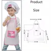 Beralar PCS/SET Çocuklar Junior Apron Şef Şapka Kıyafet Takım Çocuklar yemek pişirme içecek aracı aile mutfak aksesuarları wend22