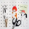 Cat Silicone Fridge Magnets Cartoon Cute Whiteboard Sticker Magnetic Sticker for Fridge Decor Key Hooks Kitchen Home Decoration