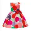 Elegante abito da principessa per bambine Kid Classic Retro Polka Dot Print Dress Gorgeous Tutu 2-10Y Abbigliamento per bambini Costume Vestidos