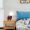 Nuova resina rosso blu lampada da tavolo a led sfera di vetro camera da letto comodino scrivania luce camera dei bambini designer modello camera arredamento per la casa H220423251h