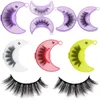 False eyelashes 3D European and American princess models thick natural eyelashes children's show moon 1 pair wholesale