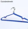 10/20pcs/lot 40cm Non-Slip Metal Shirt Trouser Hook Hanger PVC Plastic And High Manganese Steel Hangers For Clothes Racks 220408