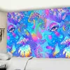Психоделический гриб -гобелен красочный абстрактный ковер настенные коврики для домашнего фэнтезийного декора J220804