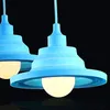 Portalampada in silicone E27 Lampade a sospensione nordiche Lustres Apparecchio Paralume vintage moderno design fai da te per soggiorno