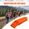 Utomhusspel Samtal Survival Whistle Camping Vandring Rescue Emergency Double Pipe Dual Whistle för fotboll Basketball match