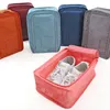 Resa bärbara vattentäta skor väska arrangör förvaring påse pocket packning kuber hantera nylon dragkedja väska tillbehör ccb15056
