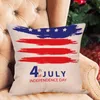 Almofada/travesseiros decorativos Fronhas padrão a granel 4 de julho Pouco decorativo Frophcase Day Memorial Set American Flag Stars and Large